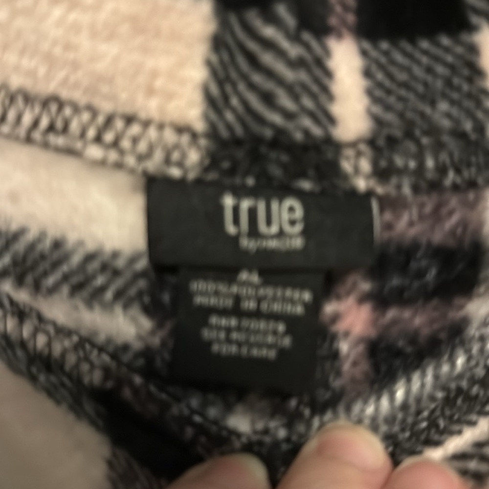 NWT True by Rue 21 Plaid sleepwear Pants in Pink and Black size XL - Picture 2 of 3